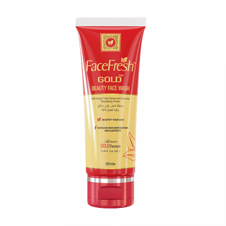 Le nettoyant Gold Plus Face Fresh visage est appliqué sur la peau après est absorbé par la peau pour l'aider à la garder douce, lisse et saine.