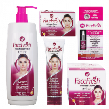 La Gamme Fairness Face Fresh a une formule légère unifie le teint de votre peau et crée une base lisse pour une application de maquillage impeccable.
