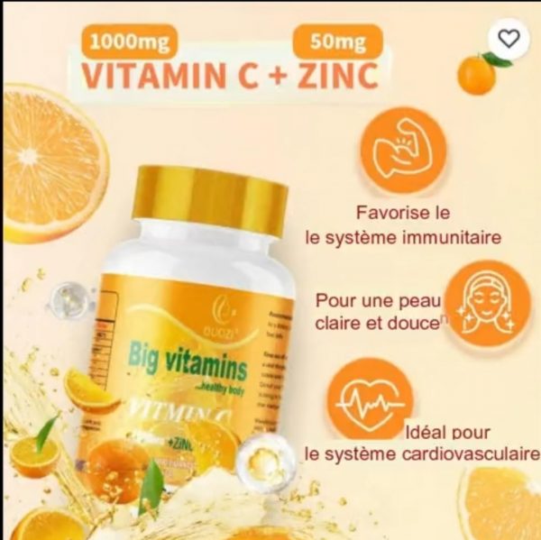 Vitamine C + Zinc, Complément Alimentaire – Image 3